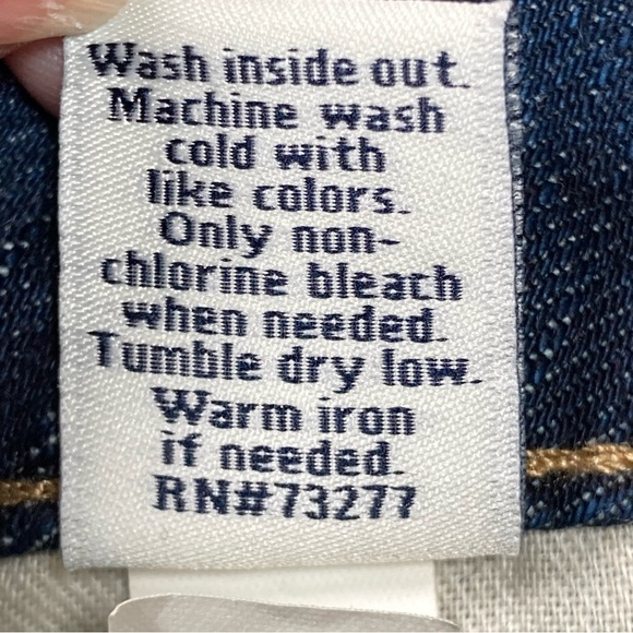 Simply Vera Vera Wang Womens Straight Cropped Jeans Size 6 Blue Dark Wash - Picture 11 of 12